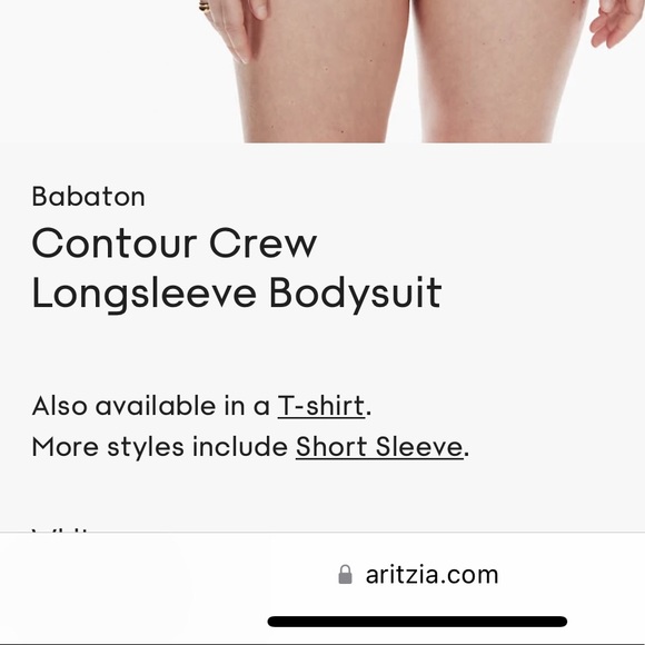 Aritzia-Bavarian Contour Crew Longsleeve Bodysuit - Picture 2 of 4